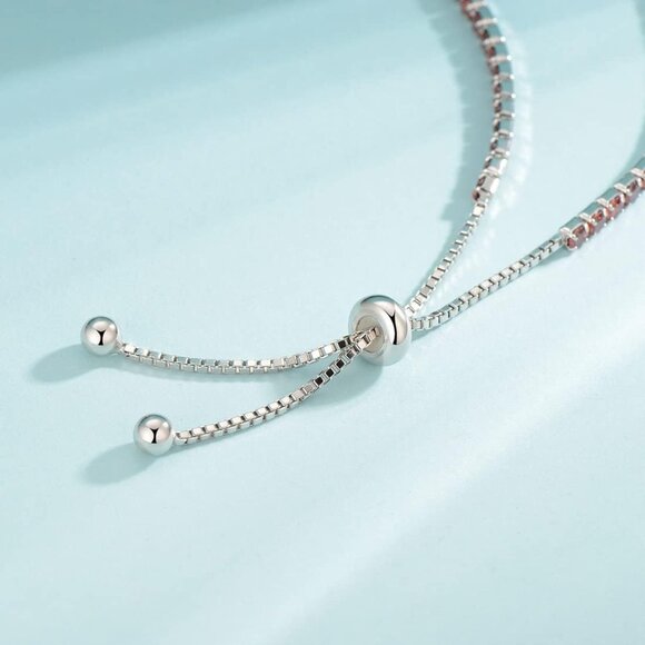 Christmas Gifts Sterling Silver Birthstone Tennis Bracelets for Women 2.5mm Tenn - Picture 3 of 6